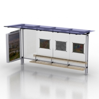 Modle 3D d'abribus