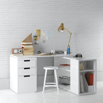 modles bureau 3D blancs
