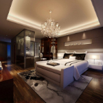 Maître contemporain modle 3D de chambre