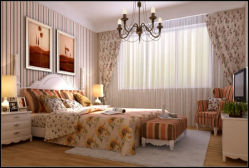 Chambre modle 3d de style de Pays