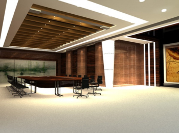 Entreprises modles 3D et grande salle de runion