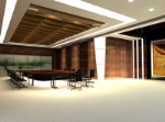 Entreprises modles 3D et grande salle de runion