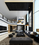 salon modle 3d split-moderne