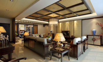 belle pice de vie modle 3D de style chinois