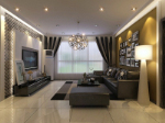 Salon modle amricain dcoration 3D