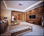 Modle 3d bois de style rtro salon