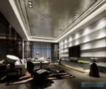 dark salon modle 3d de la mode moderne