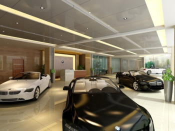 La boutique automobiles salle d'exposition rendus de modle intrieur 4S