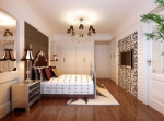 Effet de modle 3D de chambre moderne schma europen et amricain