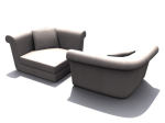 Canap modle 3D en forme de Fan-