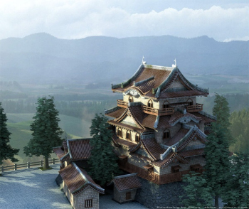l'architecture japonaise modle 3d
