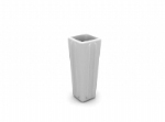 Vase blanc carr modle 3D