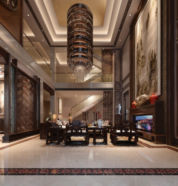 Luxe salon chinois modle 3D