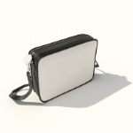 Sac  bandoulire noir et blanc en 3D