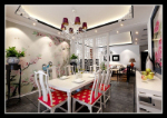 Trs beau salon modle 3D chinoise