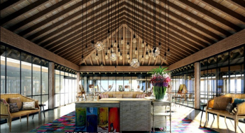 Modles du Sud-Est un restaurant de style asiatique 3d