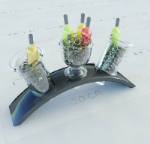 Champagne cadre de couleur modle 3D