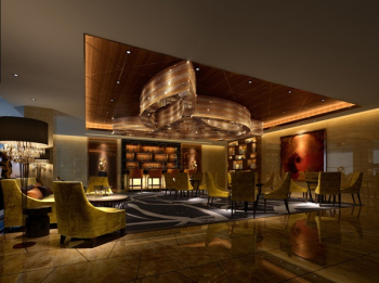 Salon lumineux 3d modle de luxe