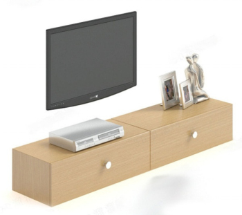 Bois Meuble TV modle 3D