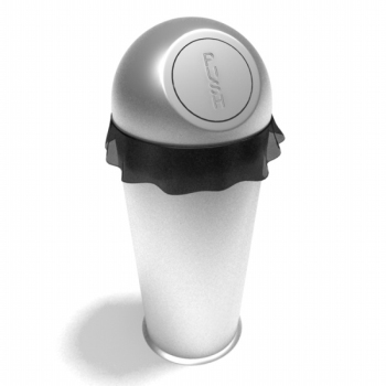 Modle 3D de poubelle cylindrique