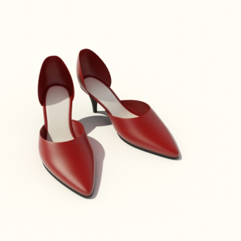 Chaussure  talon haut en 3D