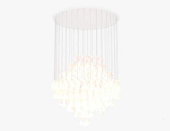 Lustre rose modle 3d