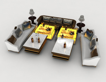 les loisirs box gray association sofa modle 3d

