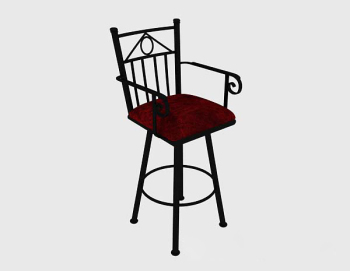 Chaise de loisirs  pattes longues modle 3D
