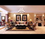 European Fine chambre modle 3D de la vie de luxe