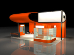 modle 3d orange Creative salle