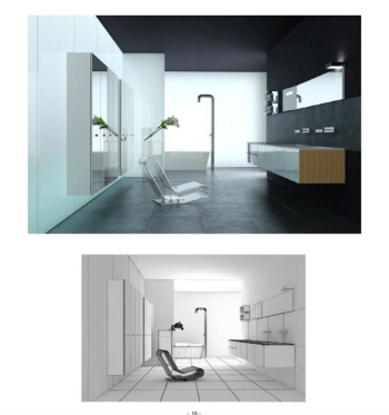 salle de bains de l'air propre modle 3D