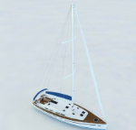 modle 3d yacht de luxe