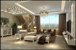 Mode blanc minimaliste salon modle 3D