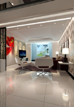salon modle 3d de style moderne