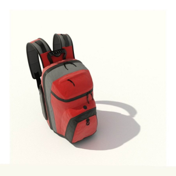 paules gris rouge alpinisme sacs modle 3d