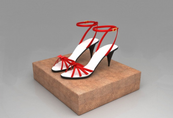 Mme fines avec des sandales de modle 3d