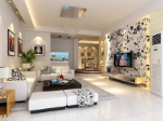 Frais et lgant salon modle 3d