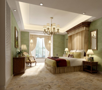 Frais chambre de style pastoral modle 3d
