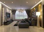 salon modle amricain dcoration 3D