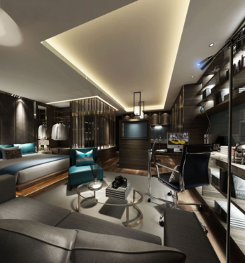 hommes d'affaires modernes Chambre modle 3D