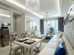 Blanc salon modle 3d moderne et crative