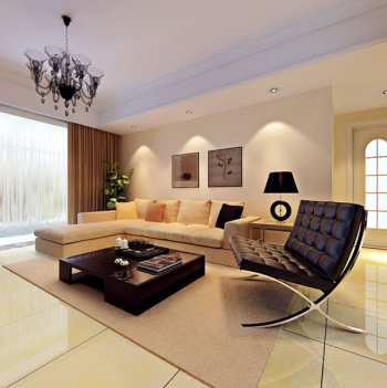 Simple et confortable salon modle 3D
