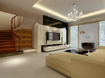 Spacieux salon moderne modle 3D