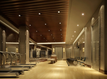 gymnase couvert de luxe en 3D