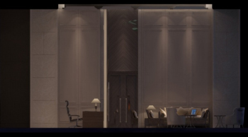 tons profonds Bureau d'affaires Simple modle 3d