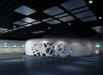 modle 3d blanc galeries d'art creuses