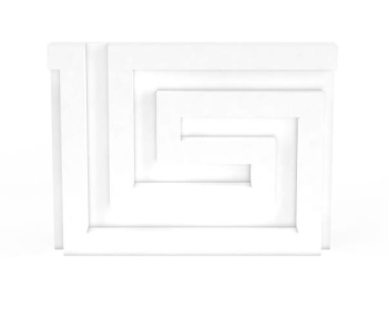 modle de composant de plâtre blanc