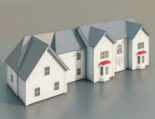Maisons de ville / Architectural Model-8