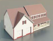 Petites Villas avec un garage et des bâtiments-69