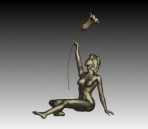 People mtal statue